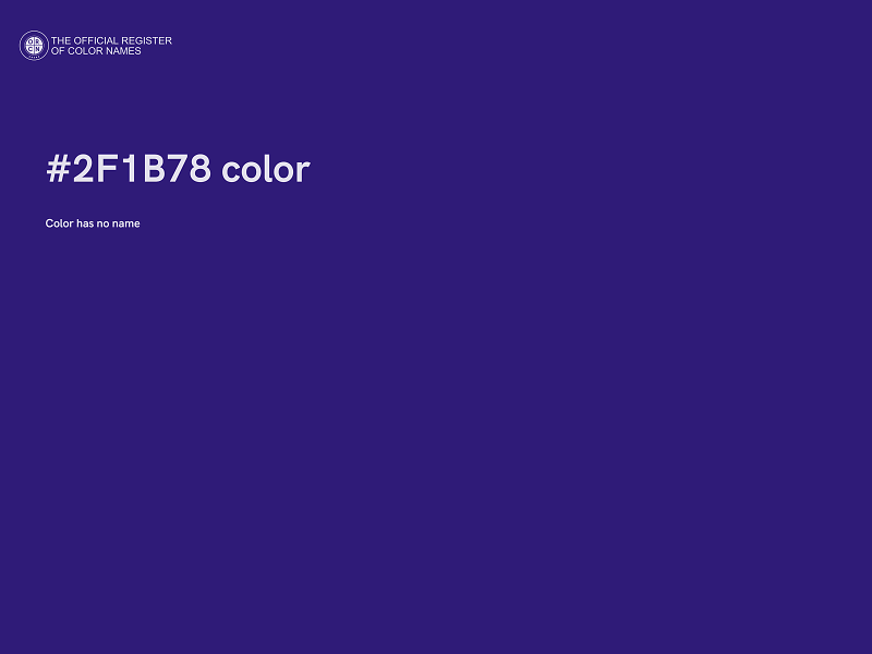 #2F1B78 color image