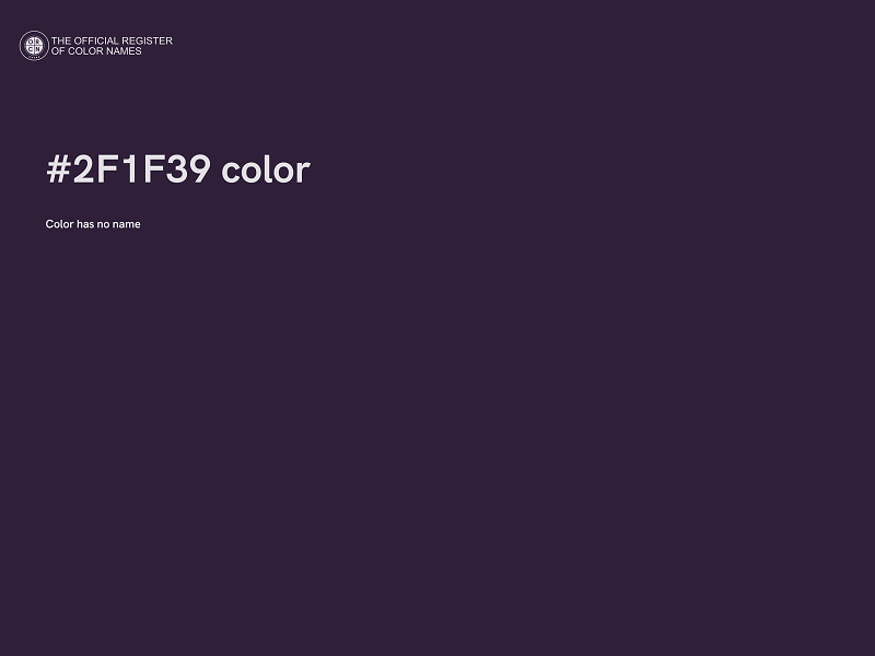 #2F1F39 color image