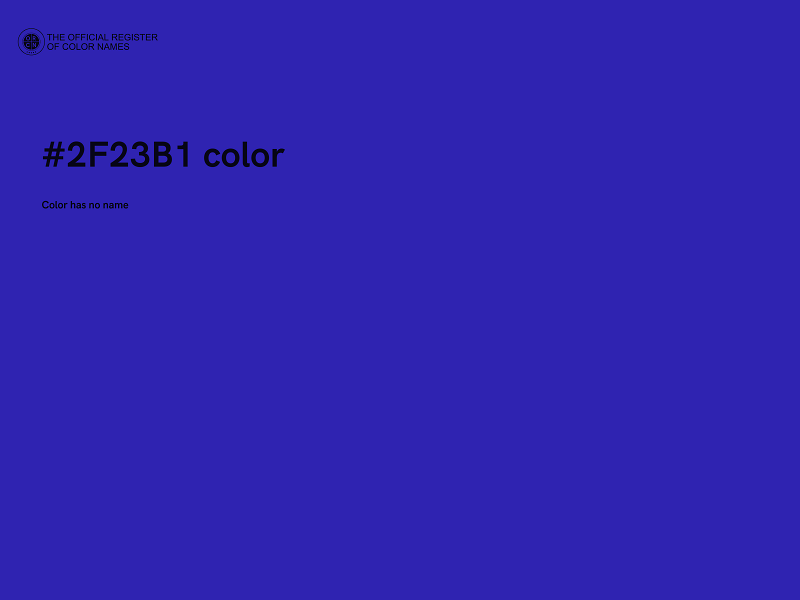 #2F23B1 color image