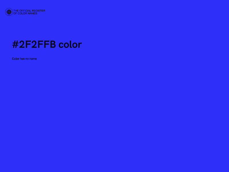 #2F2FFB color image