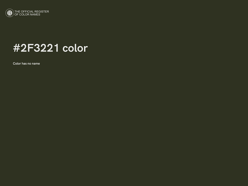 #2F3221 color image