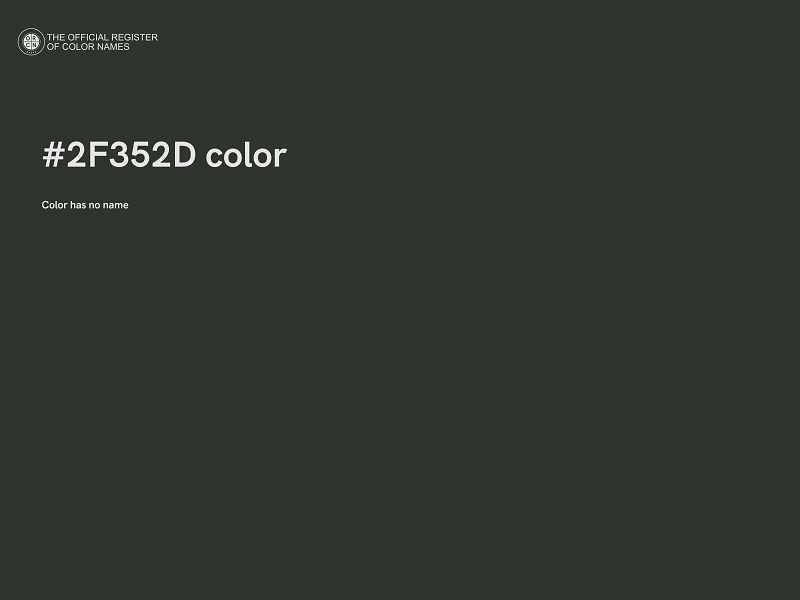 #2F352D color image