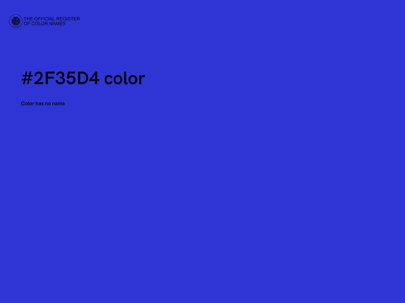 #2F35D4 color image