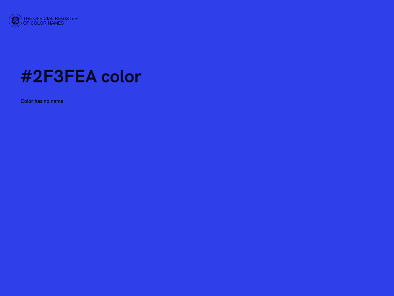 #2F3FEA color image