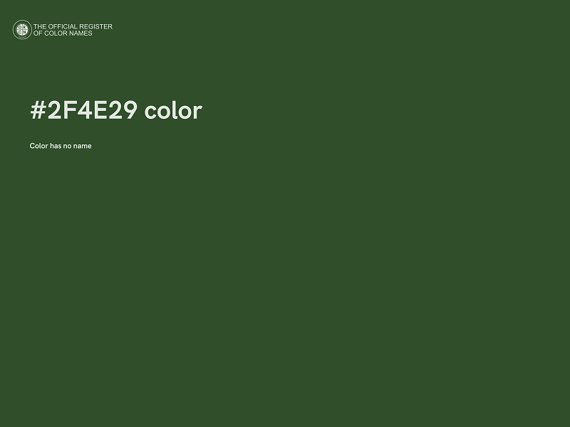 #2F4E29 color image