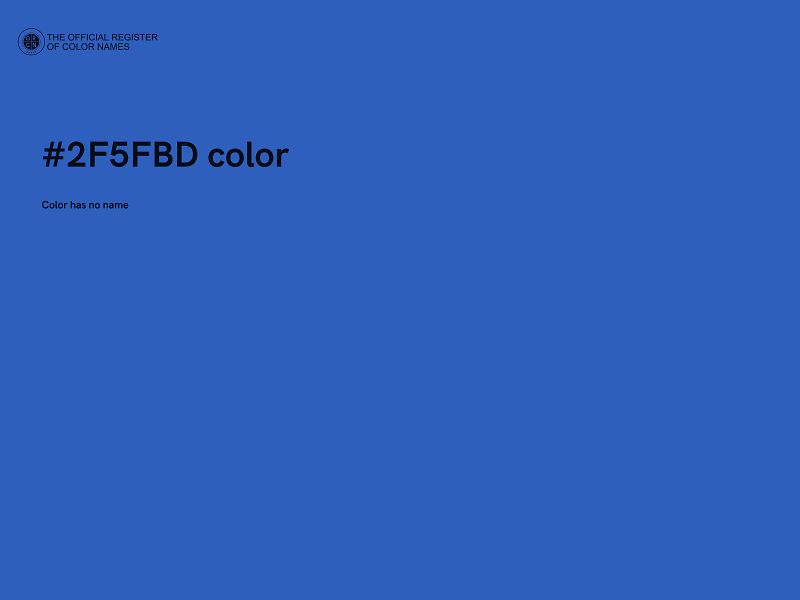 #2F5FBD color image