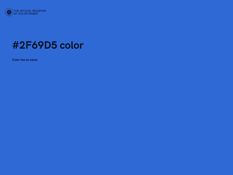 #2F69D5 color image