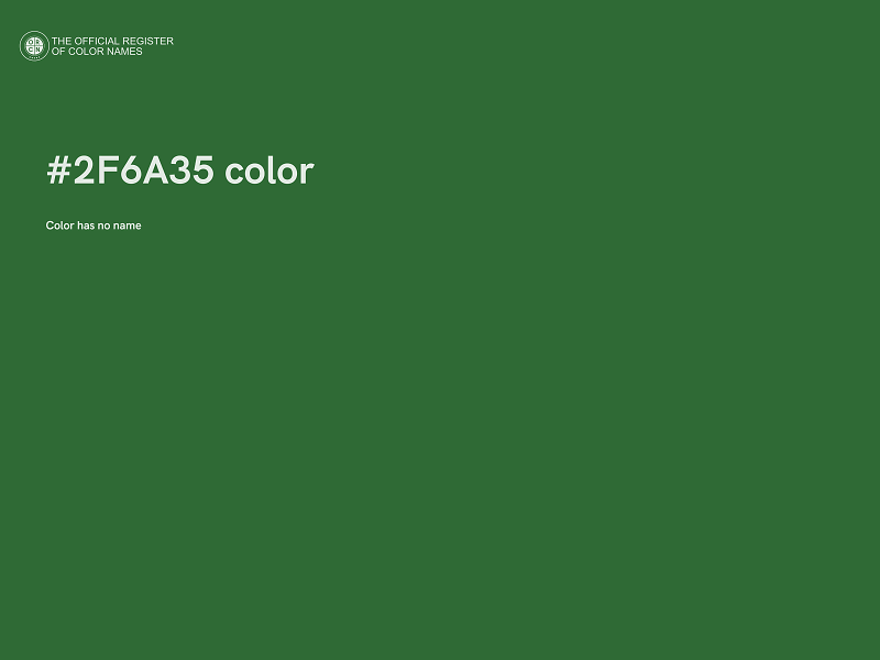 #2F6A35 color image