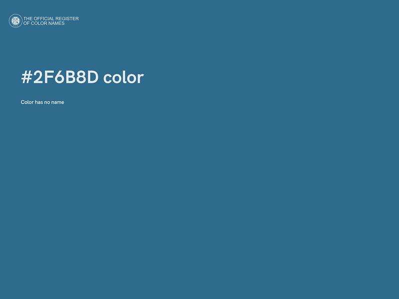 #2F6B8D color image