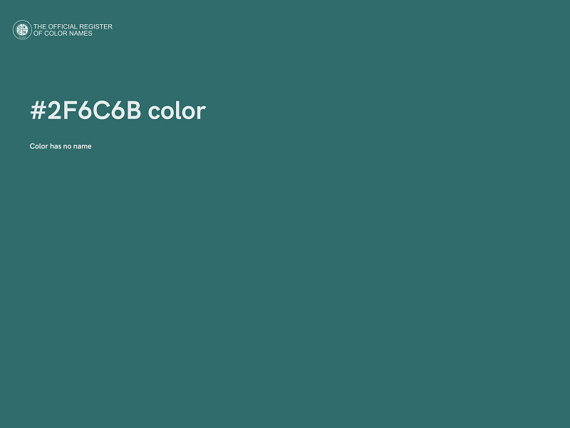 #2F6C6B color image