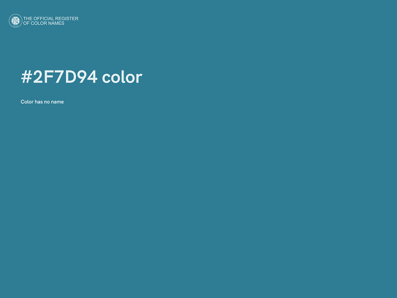 #2F7D94 color image