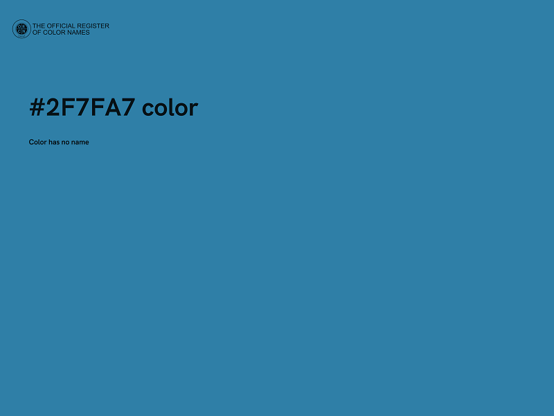 #2F7FA7 color image