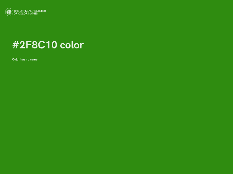 #2F8C10 color image