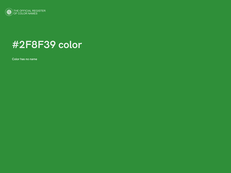 #2F8F39 color image