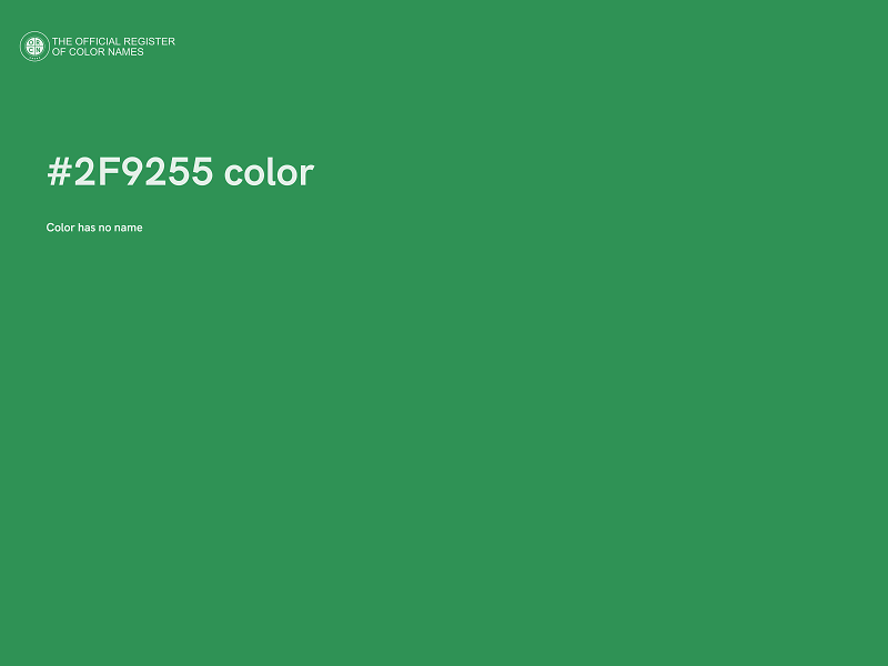 #2F9255 color image