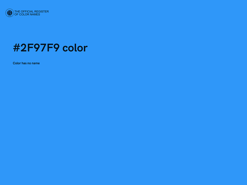 #2F97F9 color image