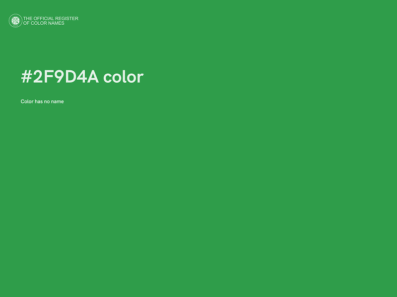 #2F9D4A color image