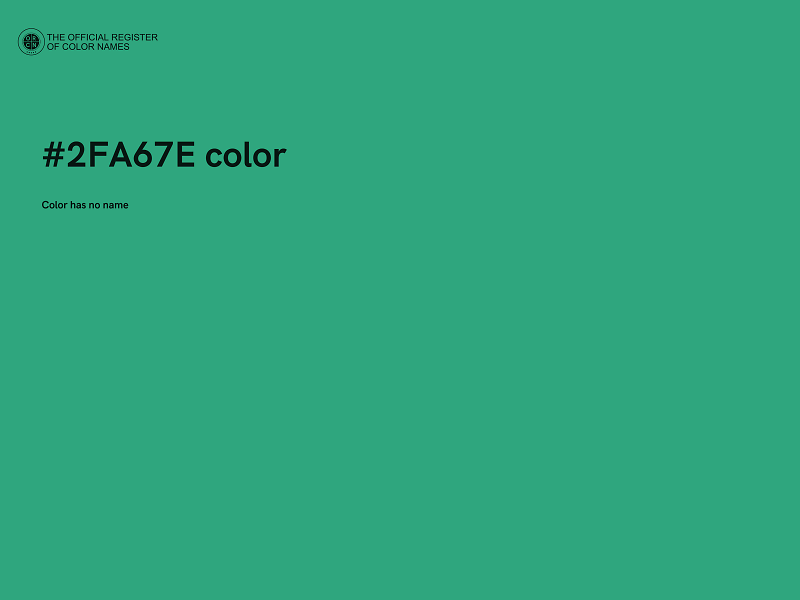 #2FA67E color image