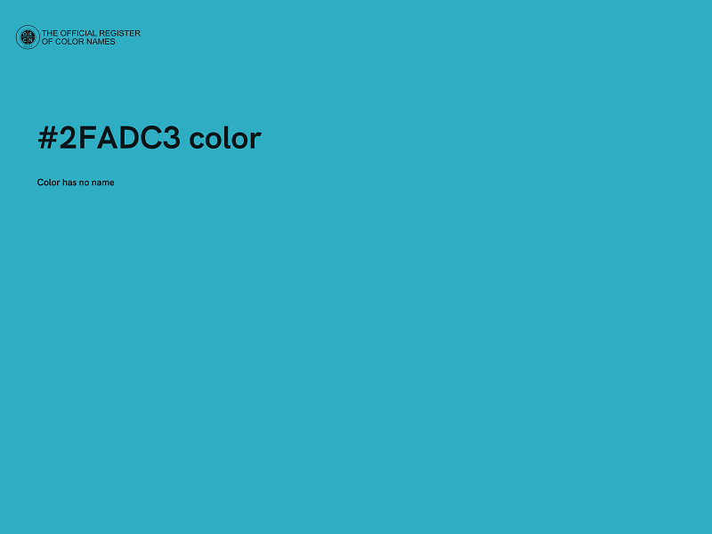 #2FADC3 color image