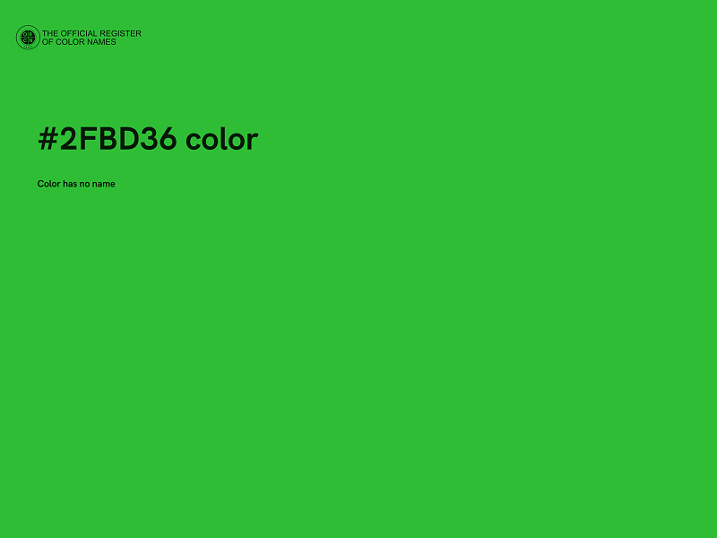 #2FBD36 color image