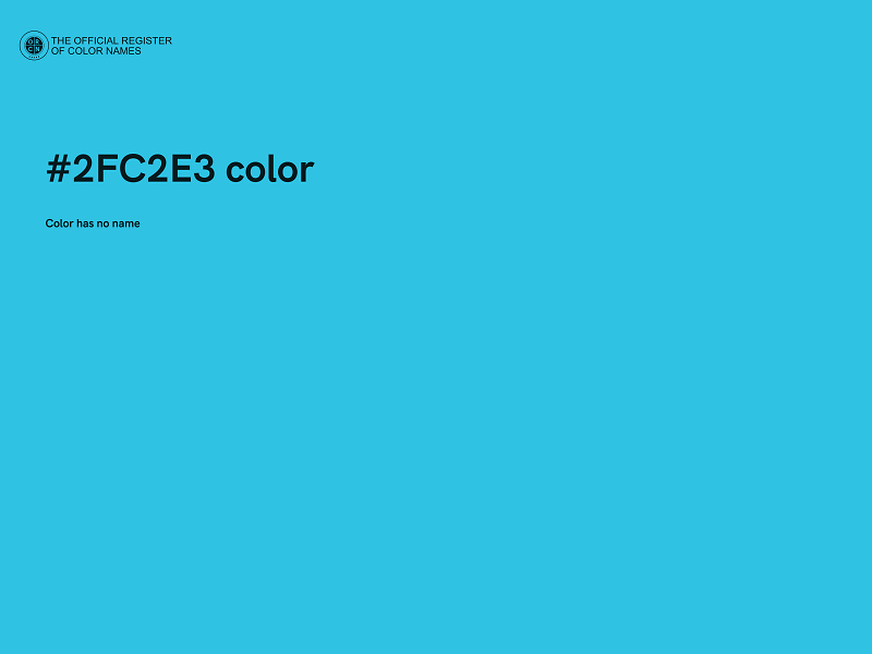 #2FC2E3 color image