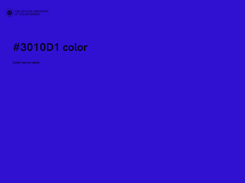 #3010D1 color image