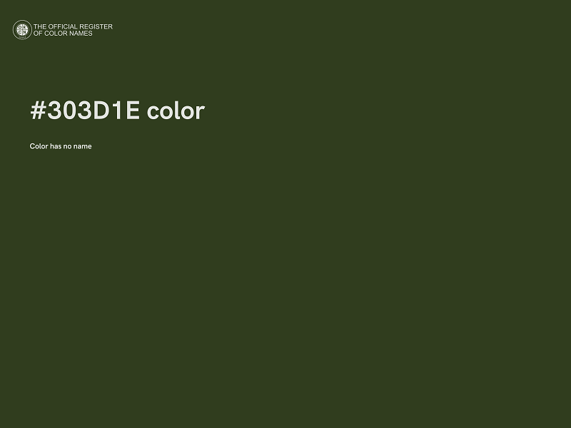 #303D1E color image