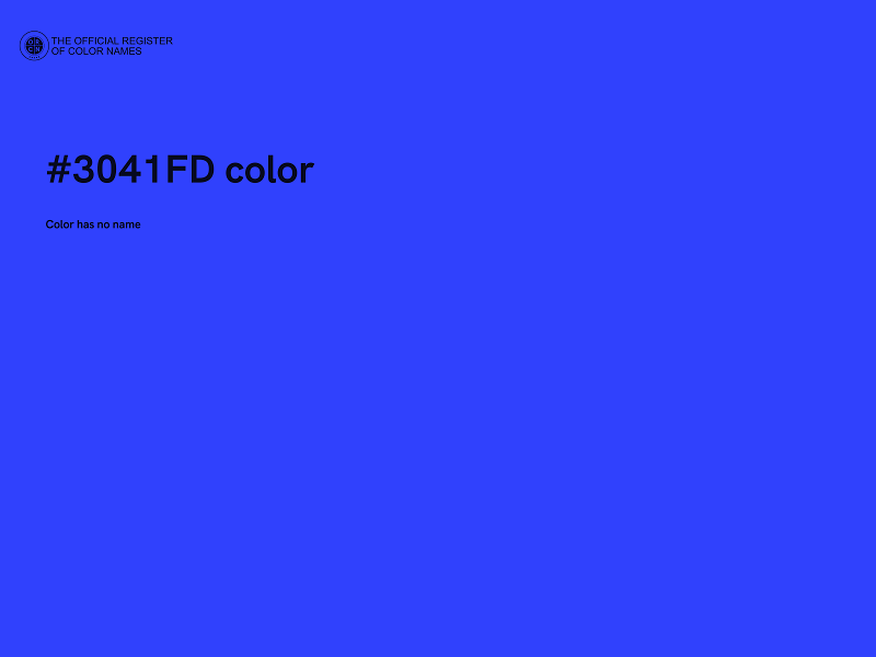 #3041FD color image