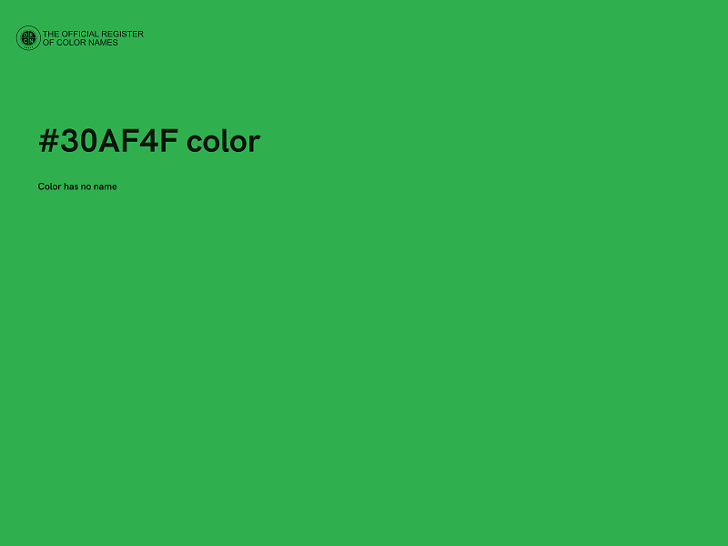 #30AF4F color image