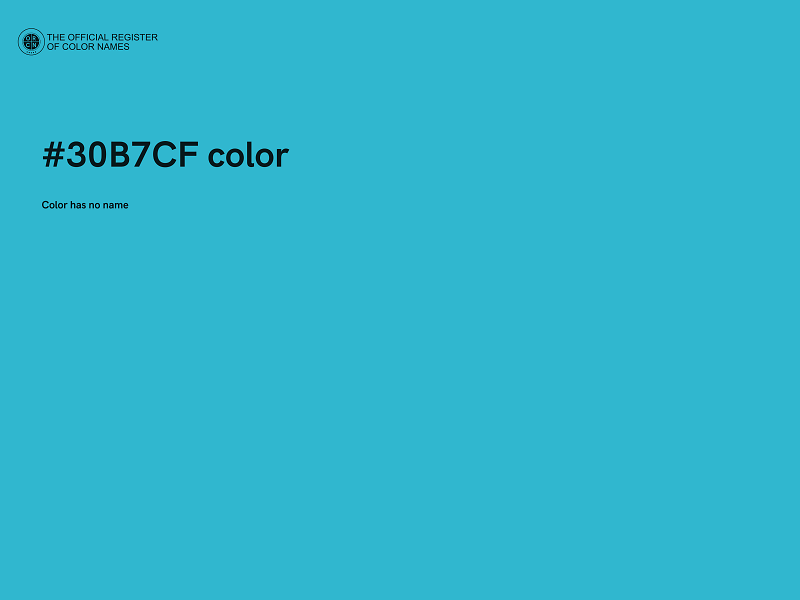 #30B7CF color image