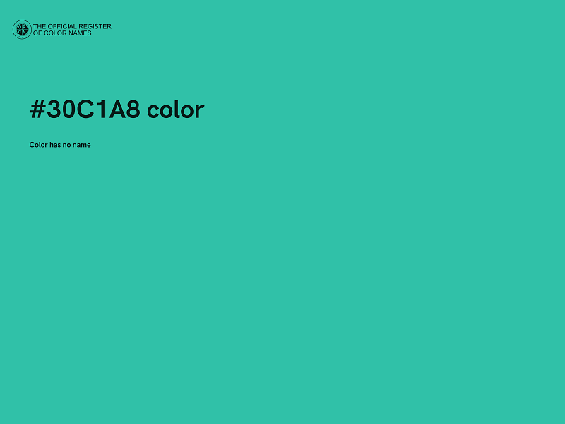 #30C1A8 color image