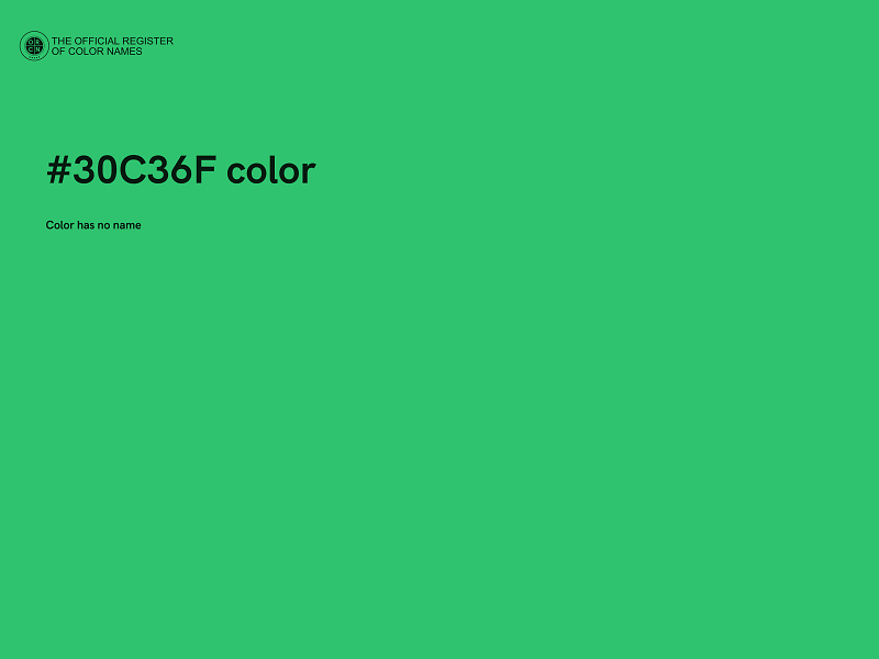 #30C36F color image