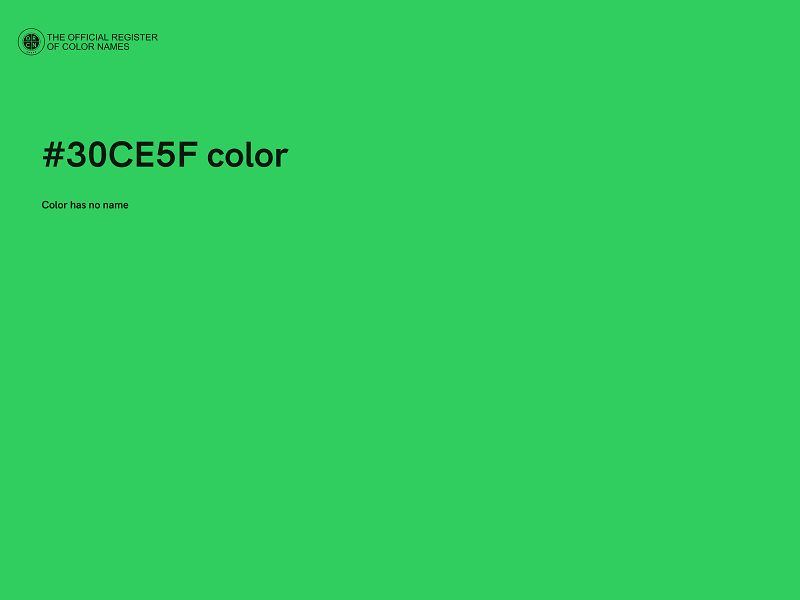 #30CE5F color image