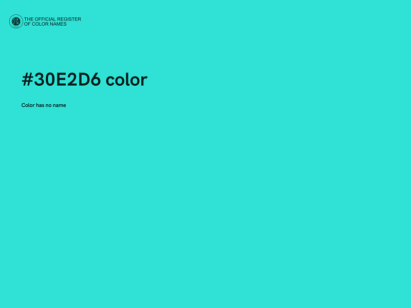 #30E2D6 color image