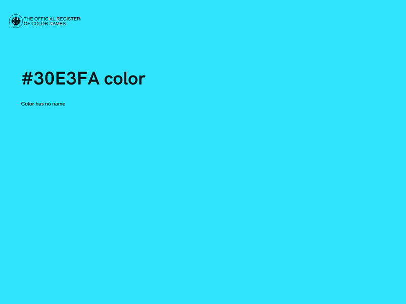 #30E3FA color image