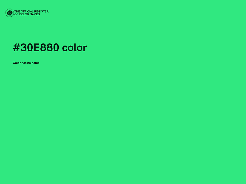 #30E880 color image