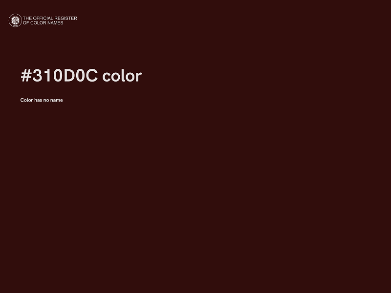 #310D0C color image