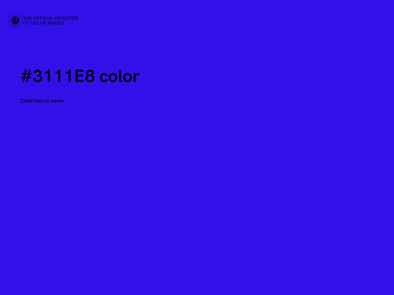 #3111E8 color image