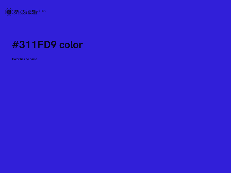 #311FD9 color image