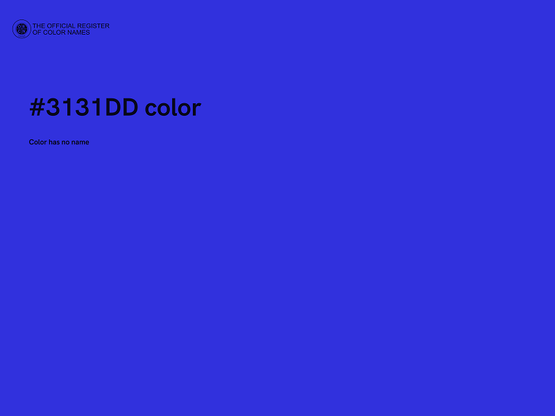 #3131DD color image