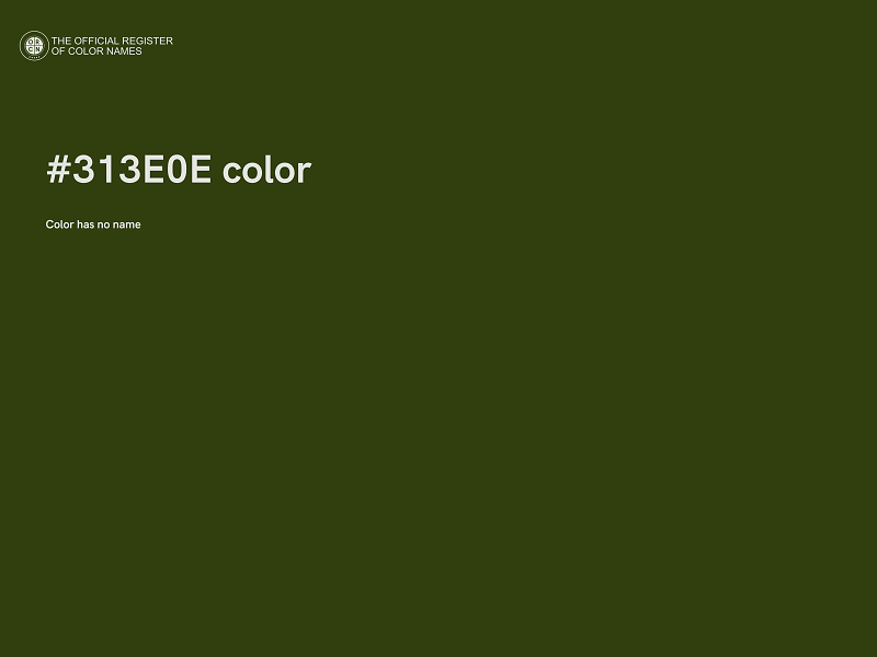 #313E0E color image