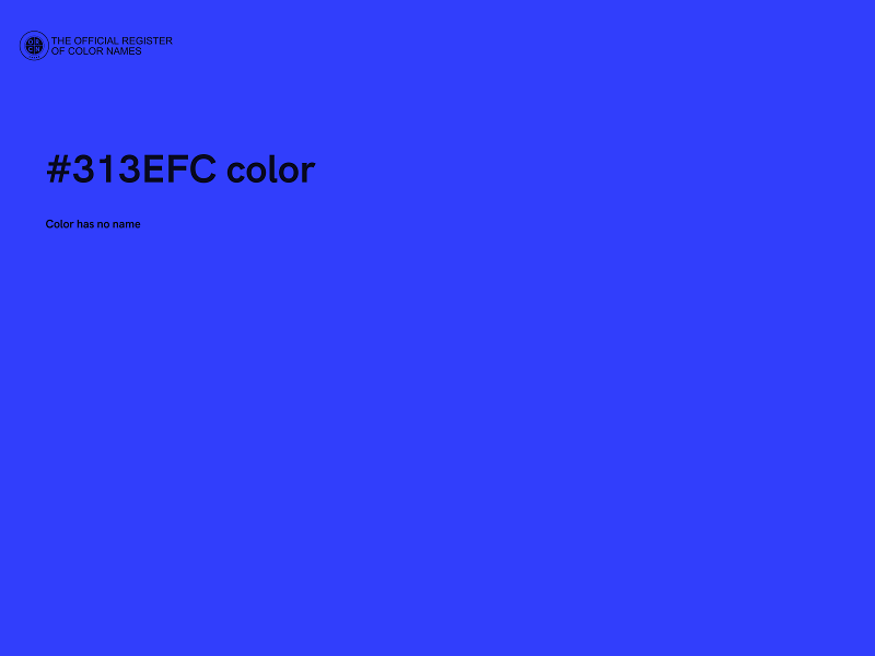 #313EFC color image