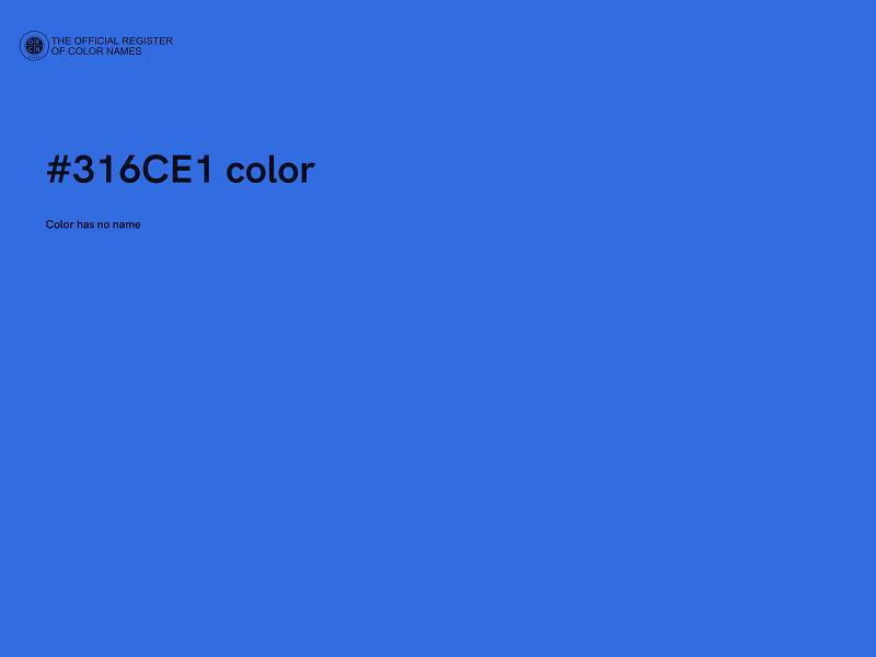 #316CE1 color image