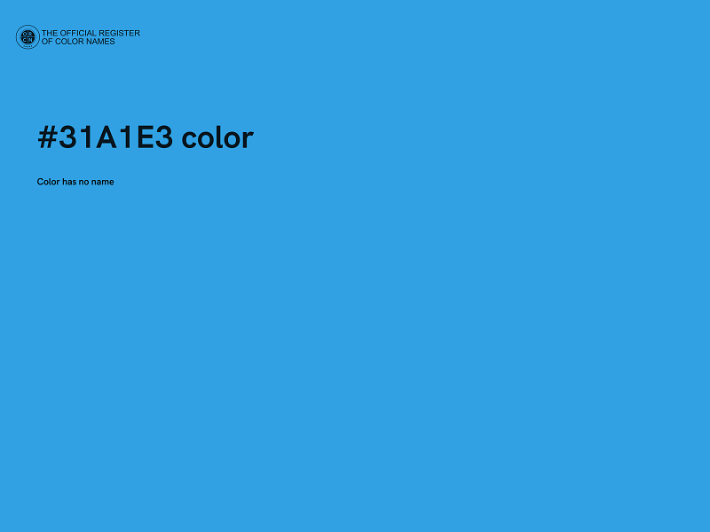 #31A1E3 color image