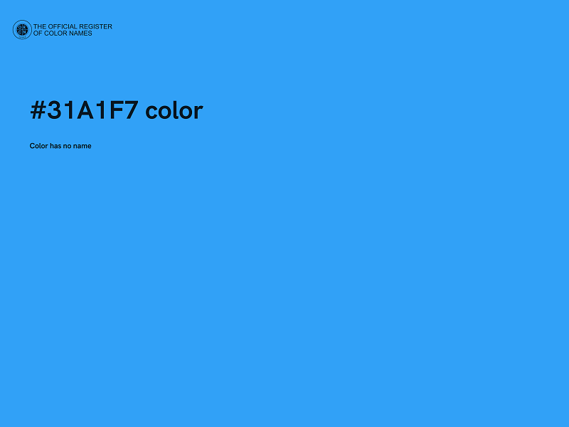 #31A1F7 color image