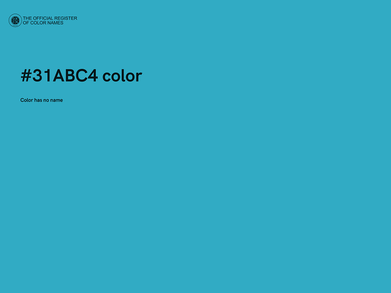 #31ABC4 color image