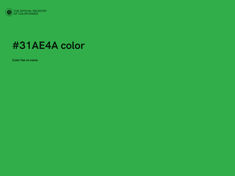 #31AE4A color image