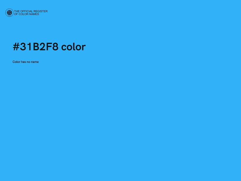 #31B2F8 color image