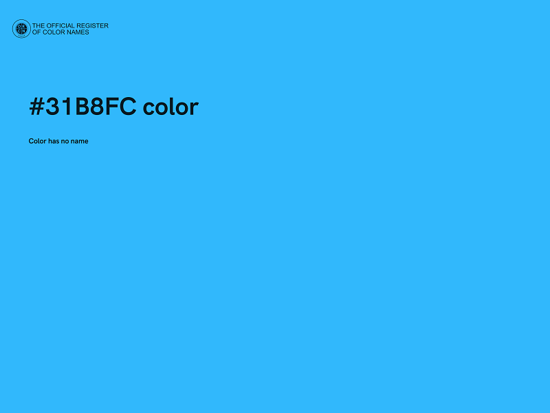 #31B8FC color image