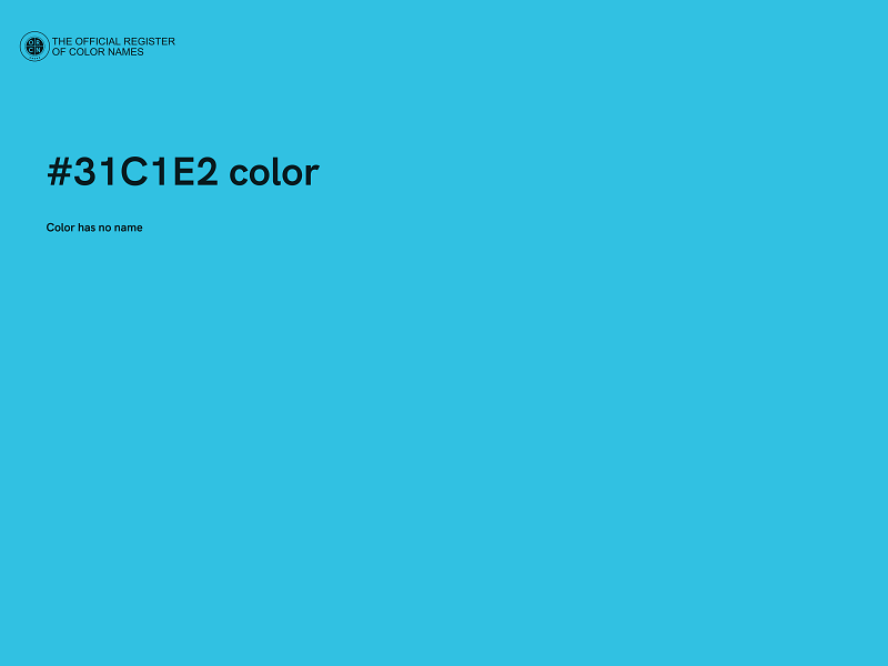 #31C1E2 color image